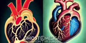 AI generated image of a human heart in the style of Bill Watterson