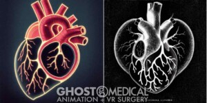 AI generated image of a human heart in the style of David Fincher