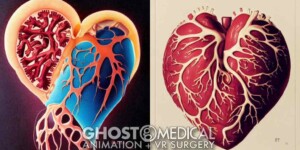 AI generated image of a human heart in the style of Betty Crocker