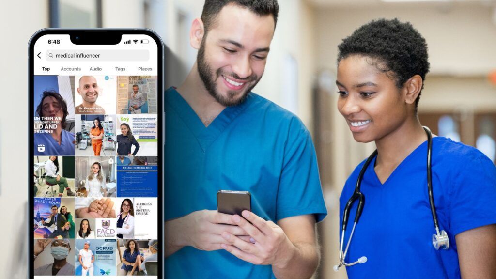 The types of audience types to expect on the Online Medical Community