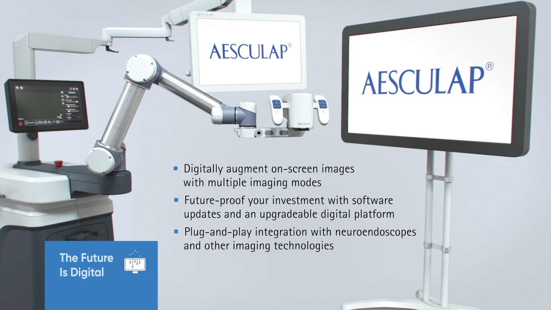 Aesculap's Aeos Robotic Digital Microscope - Ghost Medical Animation & Surgical VR