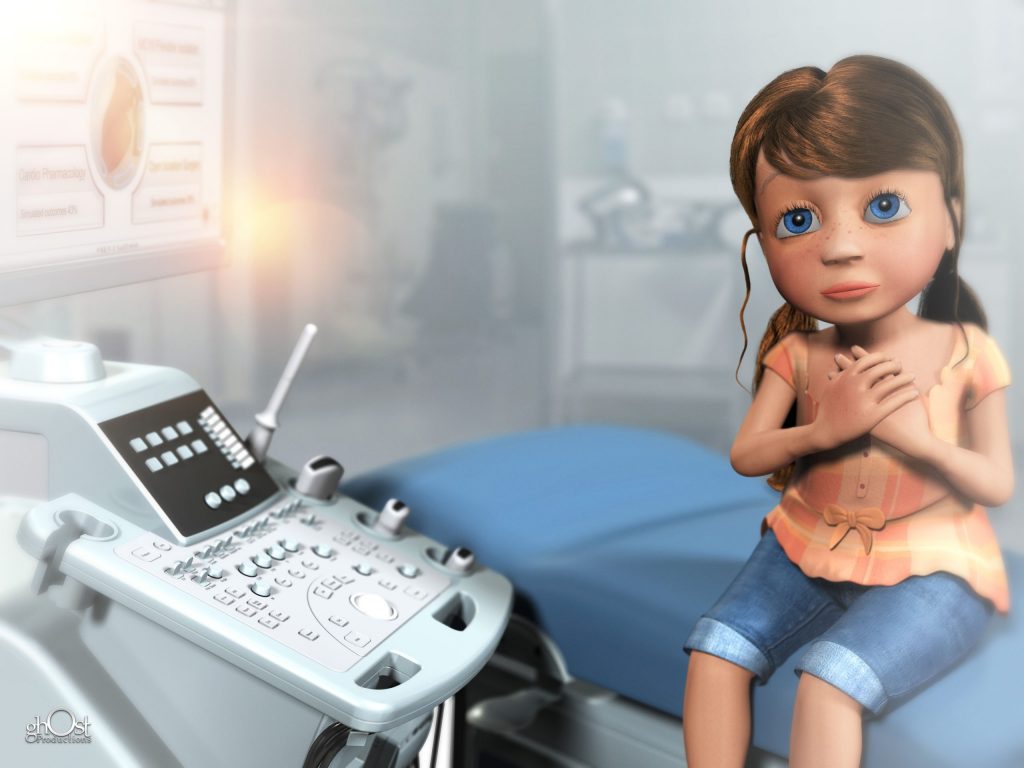 3D medical animation by Ghost Productions featuring advanced medical technology. Characters are expertly rendered and technology is presented in an approachable way. Inspires hope and optimism for the future of healthcare.