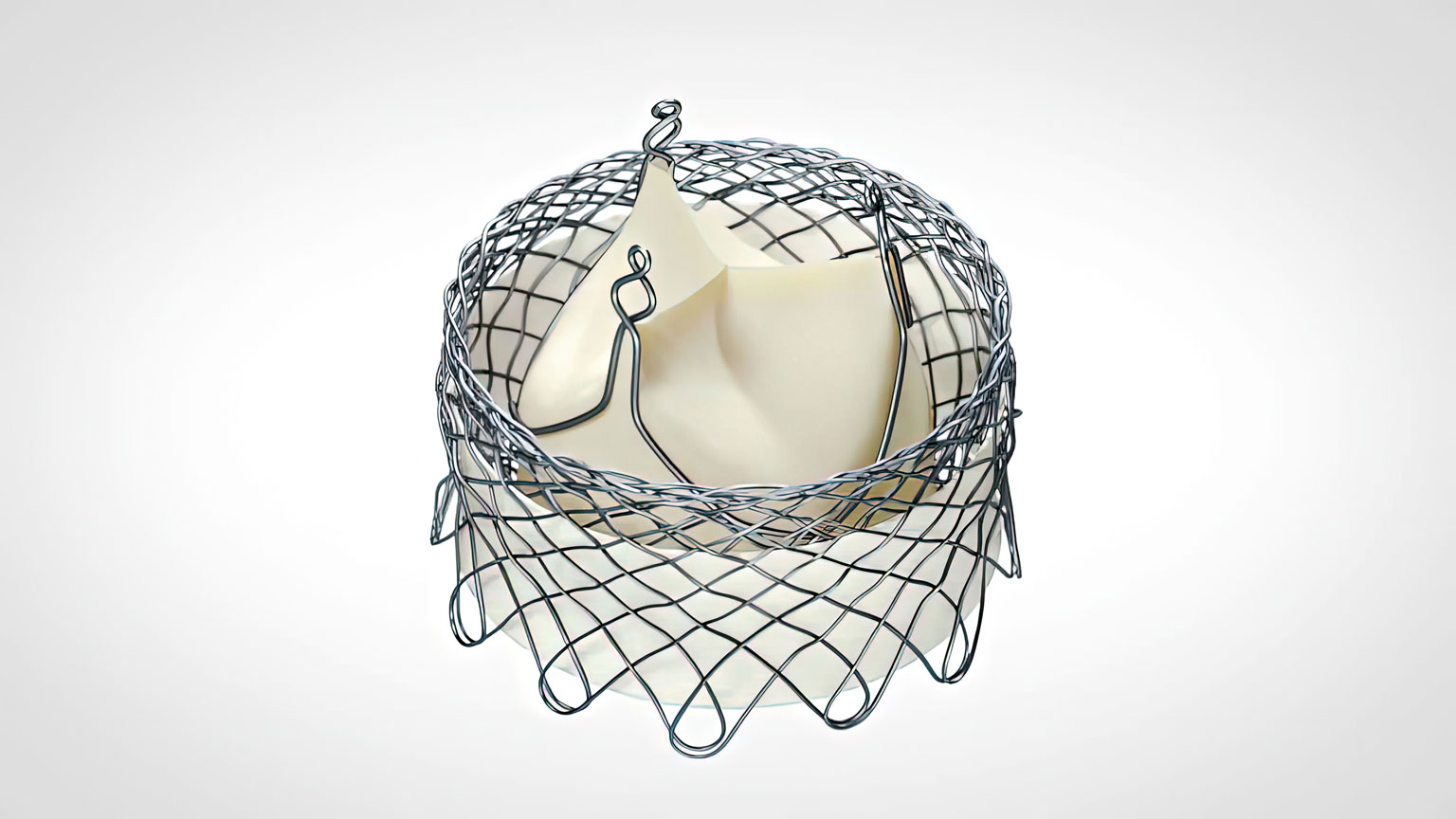 Animation of the Meridian Valve Implantation procedure using the HLT TAVR Device. Provides a step-by-step guide to implanting the Meridian Valve, including crossing the diseased aortic valve, positioning the self-expanding support structure in the annulus, inverting the valve, and exposing the tissue leaflets for valve function. Designed to restore normal blood flow across the diseased aortic valve and reduce symptoms of the disease.