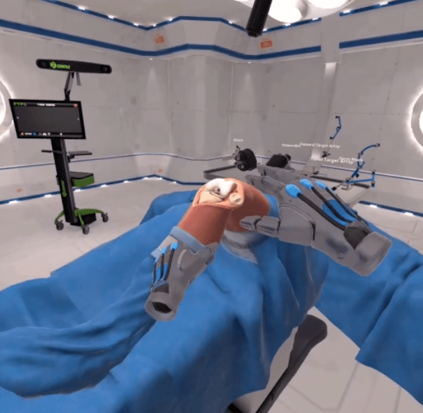 Virtual Knee Surgery on Oculus Quest
