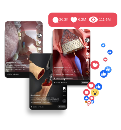 Use social media to build a strong online presence and sell your medical device